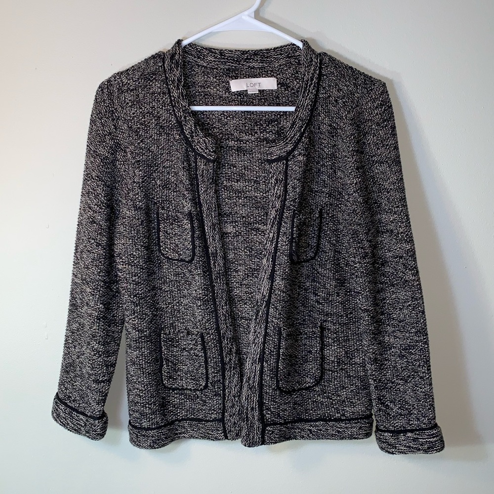 Women’s Black Sweater Cocktail Cardigan/Jacket - Small